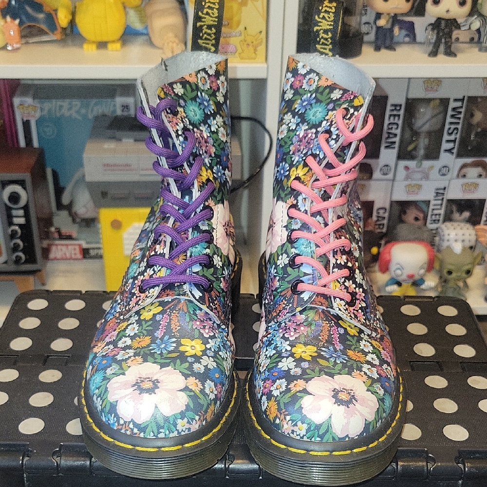Floral Dr Marten Women's Boots